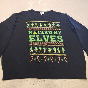 Torrid Elf Raised by Elves Lightweight Sweater Size 3X Christmas